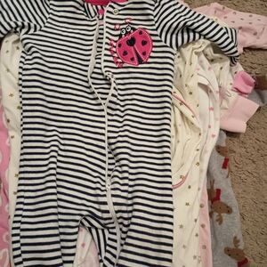 Lot Of Baby Sleepers Ranging From Size 6 Months To 9months